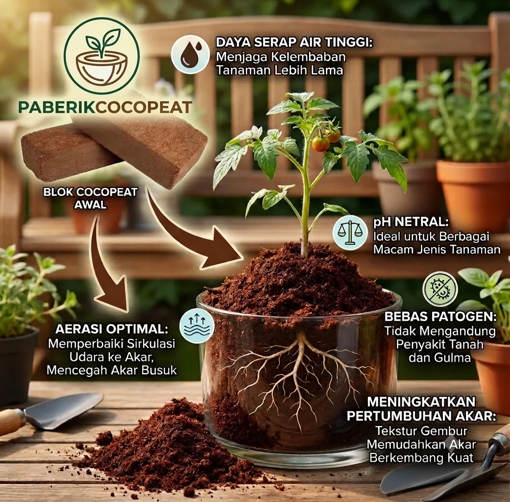 Manfaat cocopeat untuk media tanam Pabrik Cocopeat