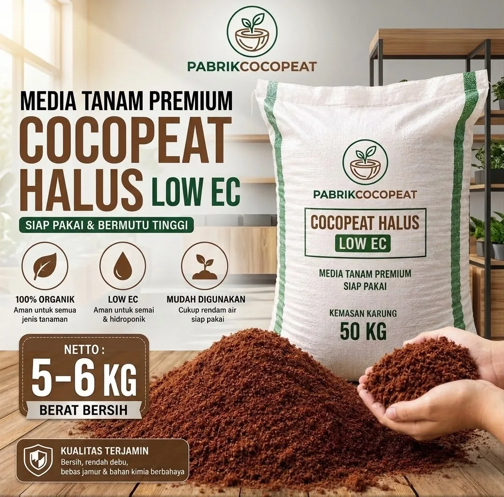 Cocopeat karung 50kg Pabrik Cocopeat
